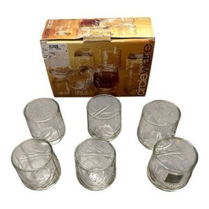Vintage Set (6) Circleware Slider 2oz Shot Glasses Barware Clear